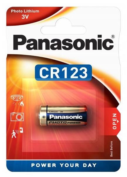 Panasonic 1400mAh CR123 litiumparisto
