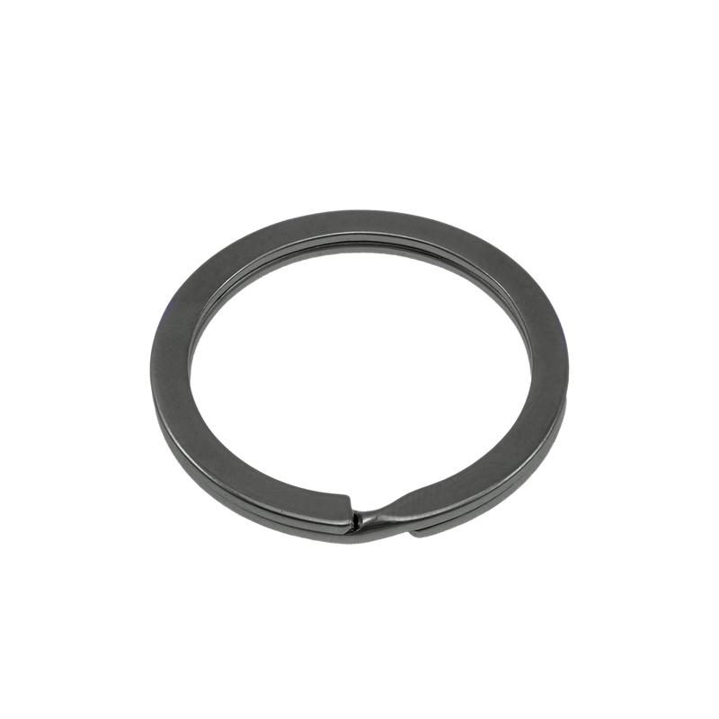 Total Maahantuonti Flat Split Ring 25mm MUSTA