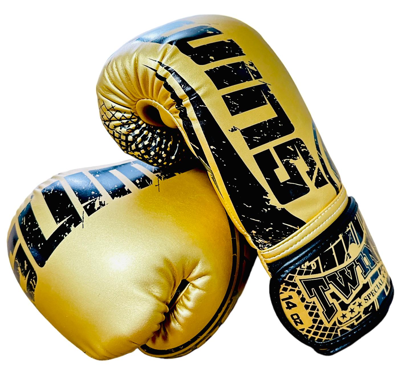 Twins Special nyrkkeilyhanskat E-Carbon Gold