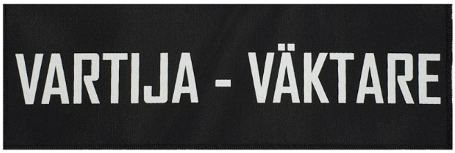 Authorities Gear Compact selkätunnus - VARTIJA, musta