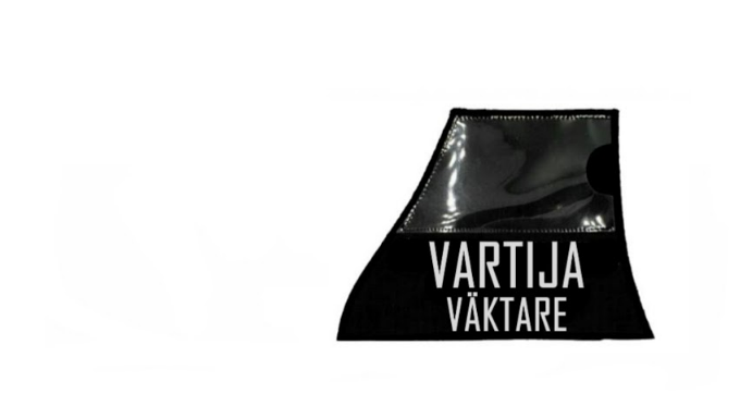 Authorities Gear Compact vasemman puolen tunnuslaatta rintaan - VARTIJA, musta