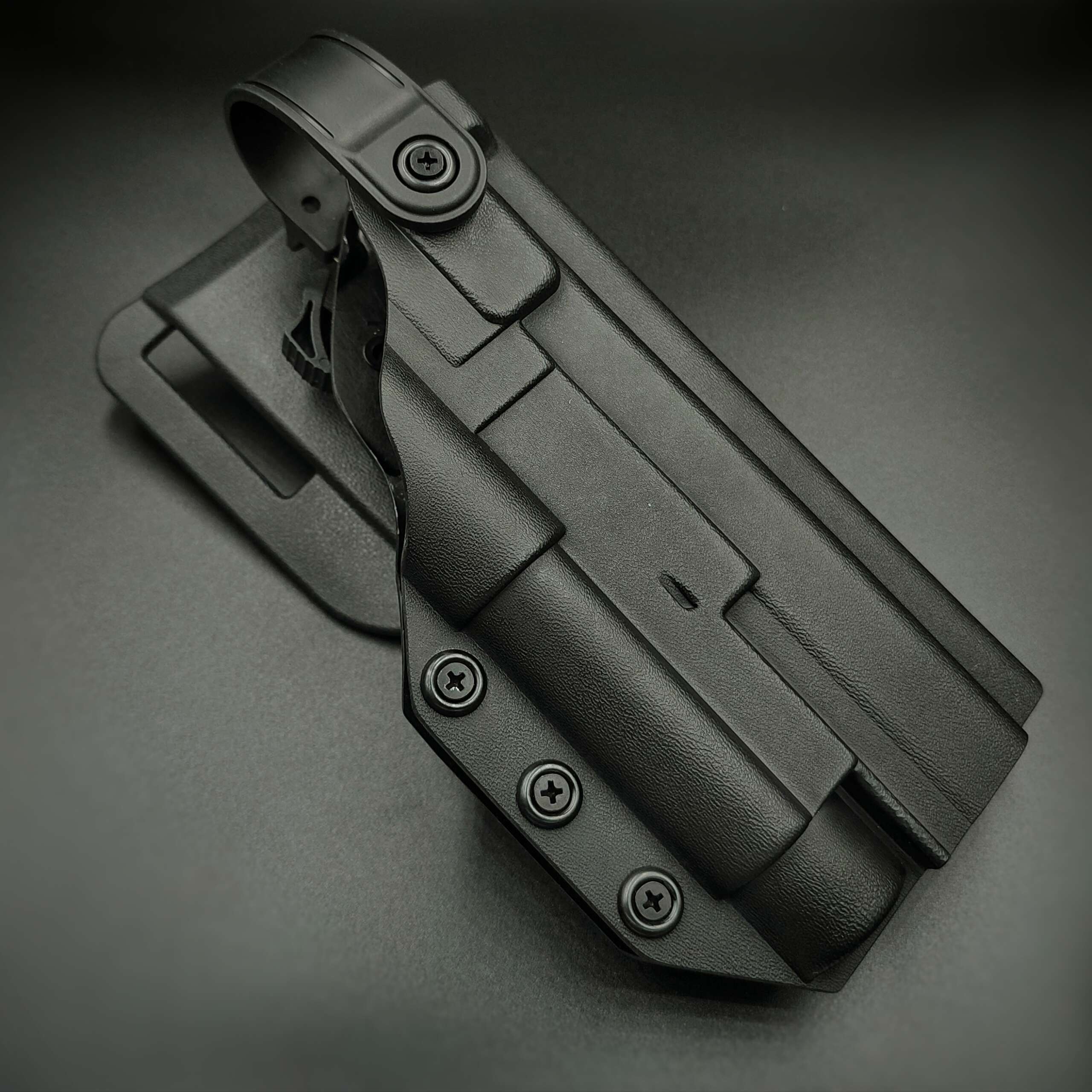 DoubleTap OWB STRIGHTER SLS/WML Pistoolikotelo Glock 17+ asevalo, Mid-Ride vyökiinnikkeellä