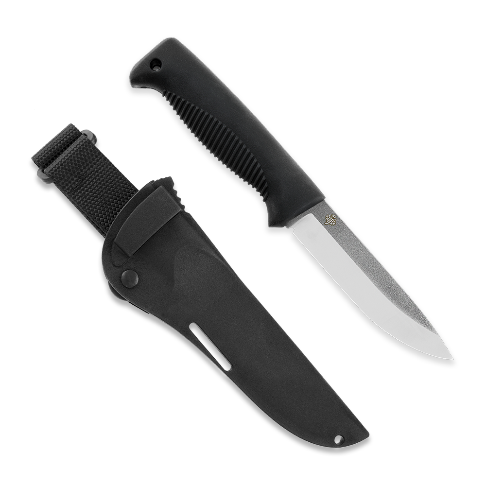 Peltonen Knives Sissipuukko M07 N690, komposiittituppi, musta