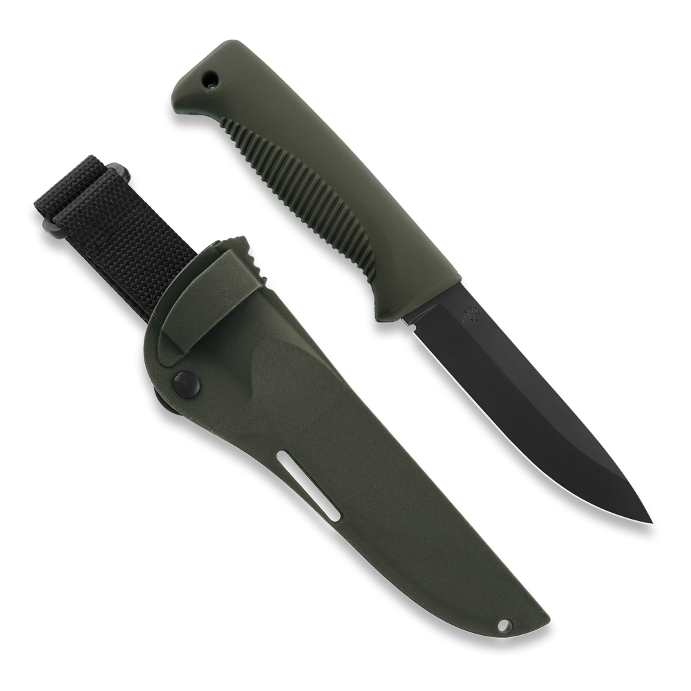 Peltonen Knives Sissipuukko M07, komposiittituppi, vihreä