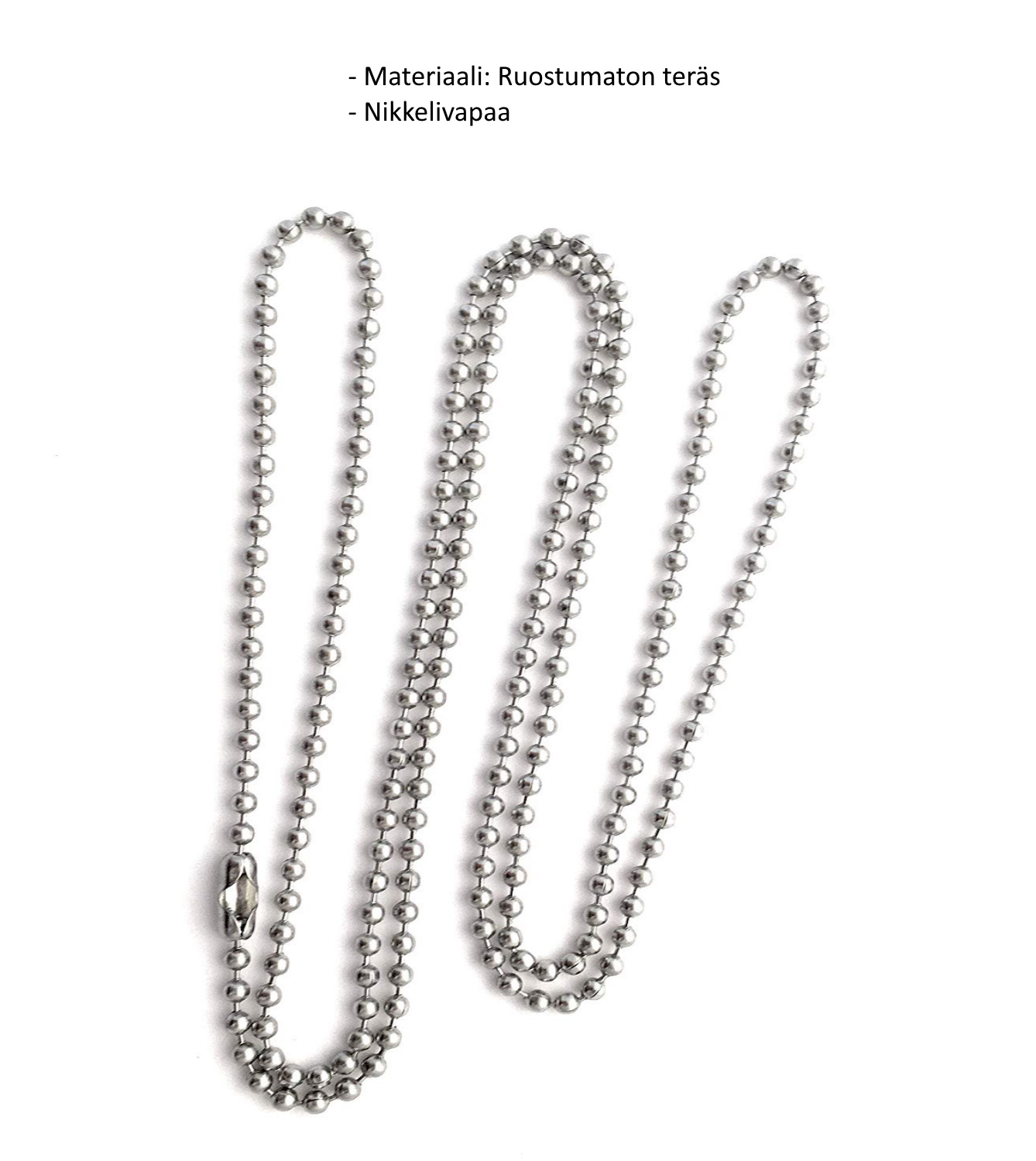 Osta ID-korttikotelon rosterinen kaulaketju 80 cm Total Shopista