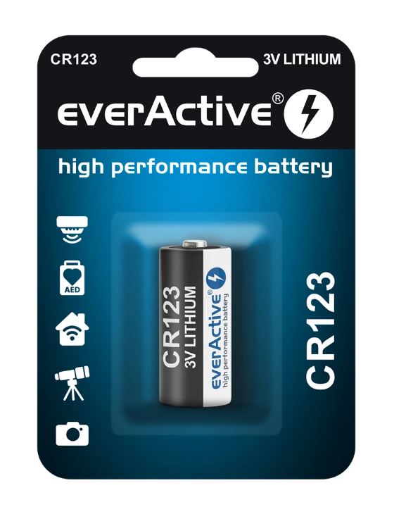 Osta EverActive 1500mAh CR123 litiumparisto Total Shopista