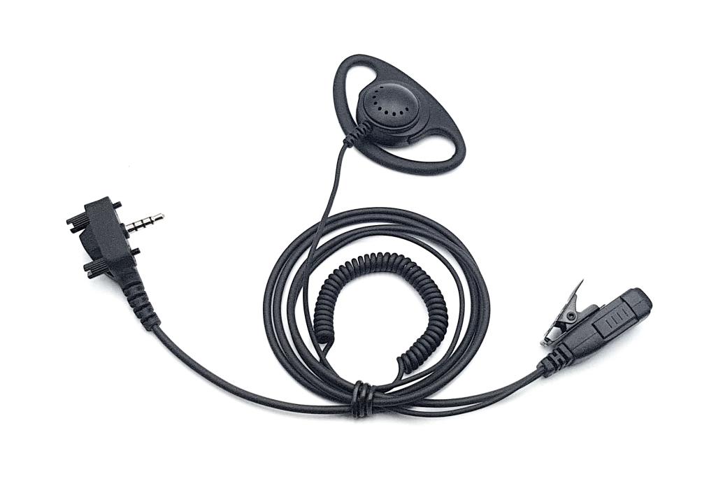 OEM Vertex (Motorola) Radiopuhelin Headset, Simpukka ( D-lenkki )