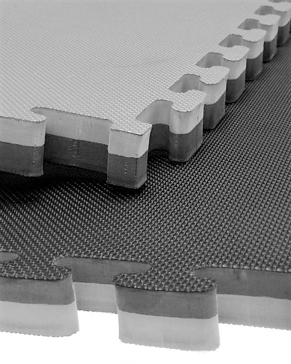 Total Gear- Training Tatami 40 mm Musta-Harmaa 1x1m