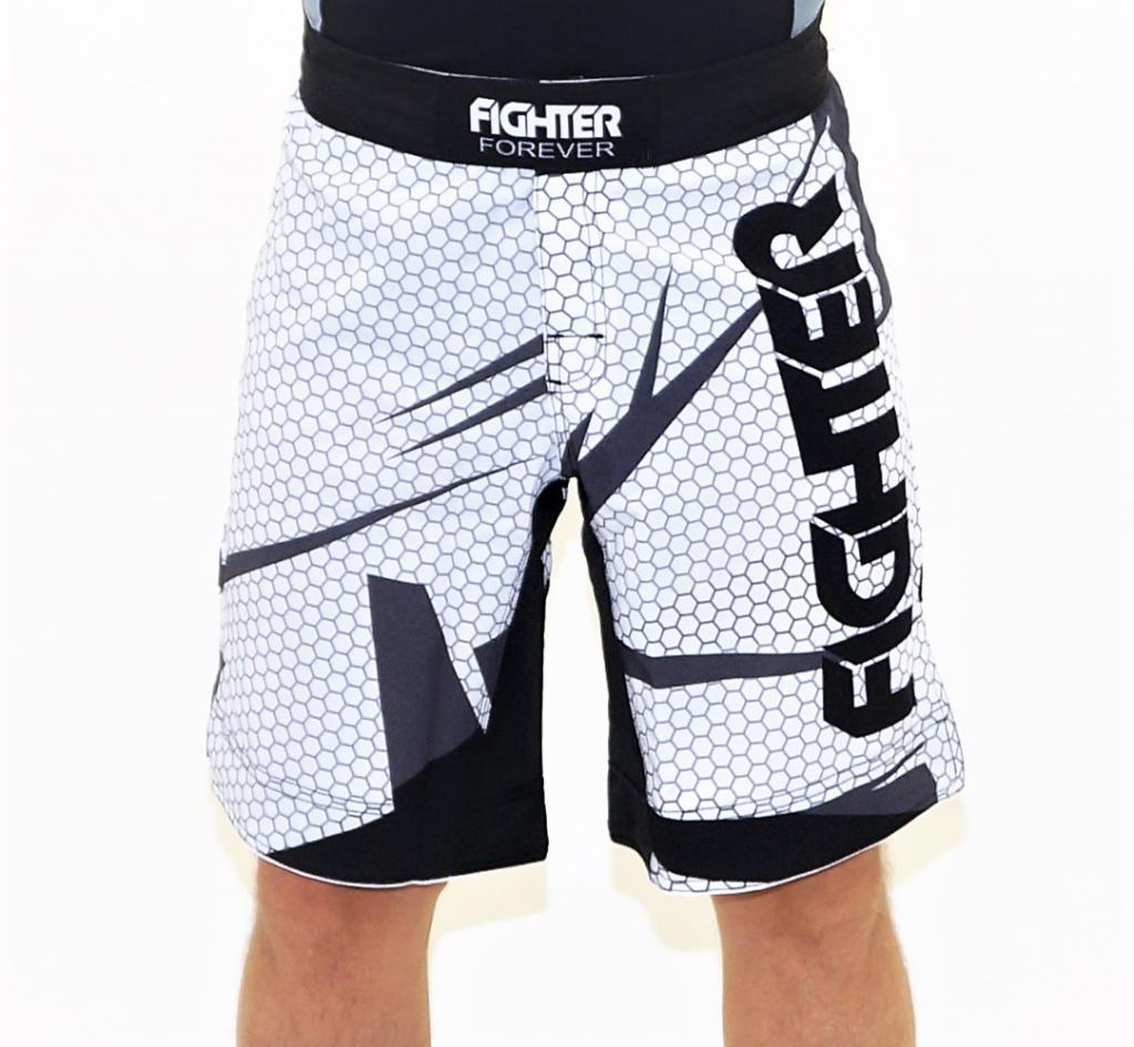 Fighter Forever MMA Shortsit VALKOINEN