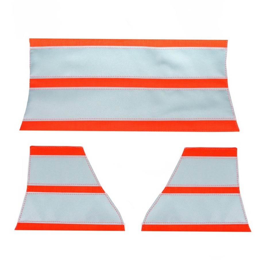 Authorities Gear Hi-Viz Orange heijastin patch 3-osaa