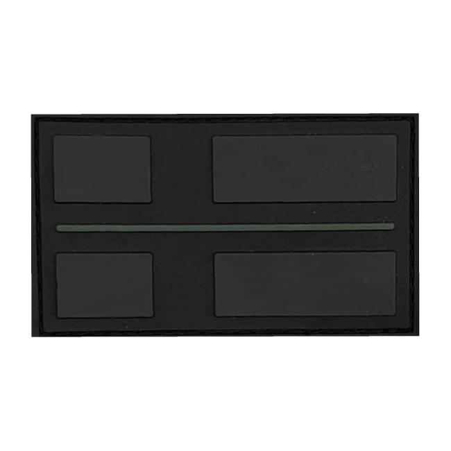 Thin Military Green Line Merkki 3D velcro