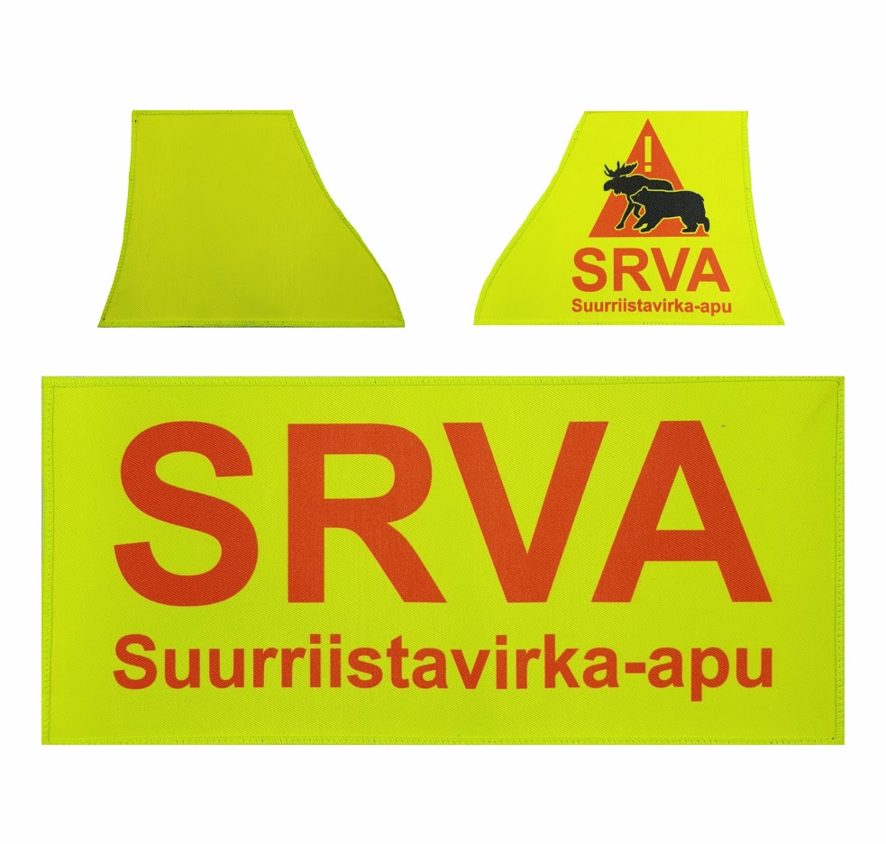 Authorities varusteliivin SRVA tunnuspaketti- keltaiset