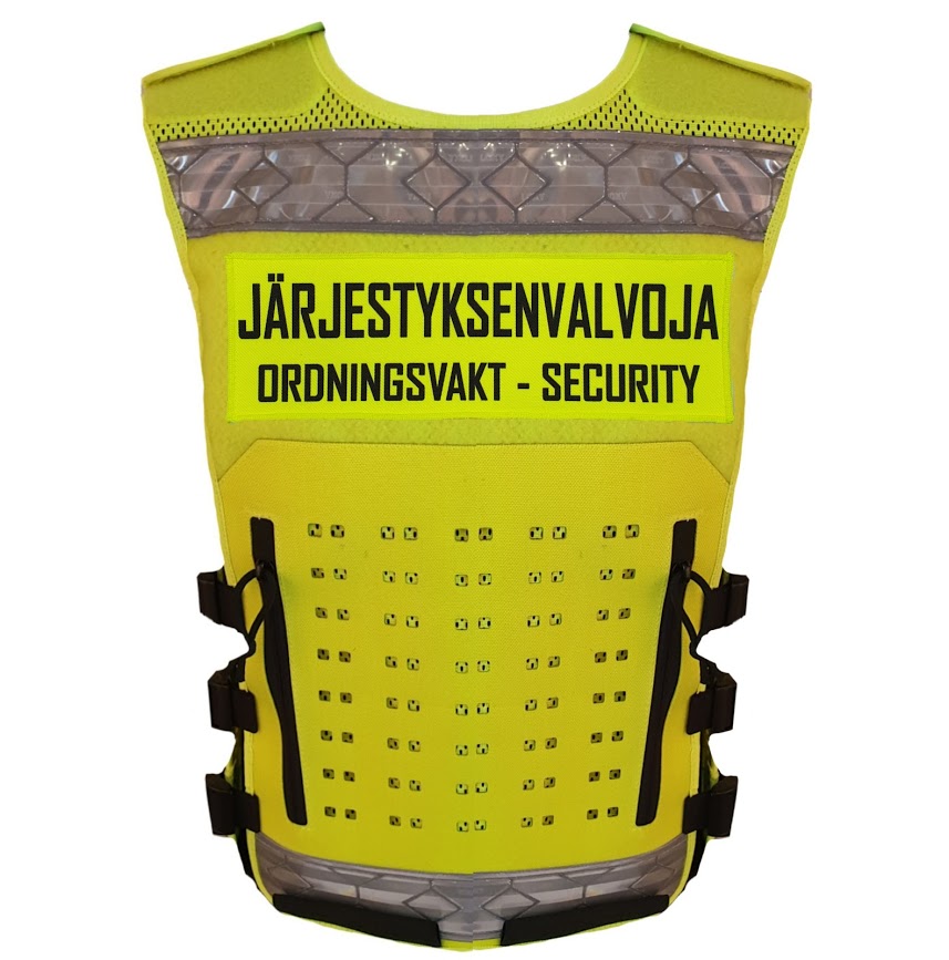 Osta Authorities Gear Compact selkätunnus- JÄRJESTYKSENVALVOJA, keltainen Total Shopista
