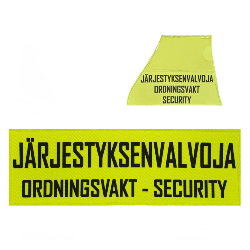 Authorities Gear Compact tunnuspaketti - JÄRJESTYKSENVALVOJA, keltainen