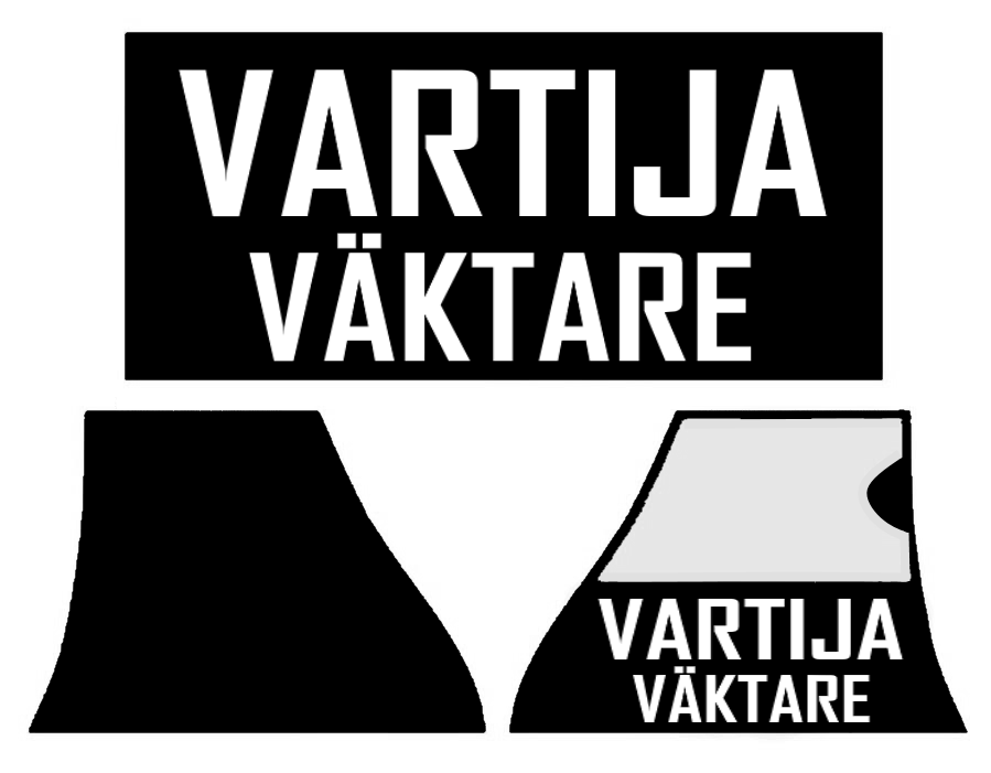 Authorities varusteliivin VARTIJA-VÄKTARE tunnuspaketti Musta