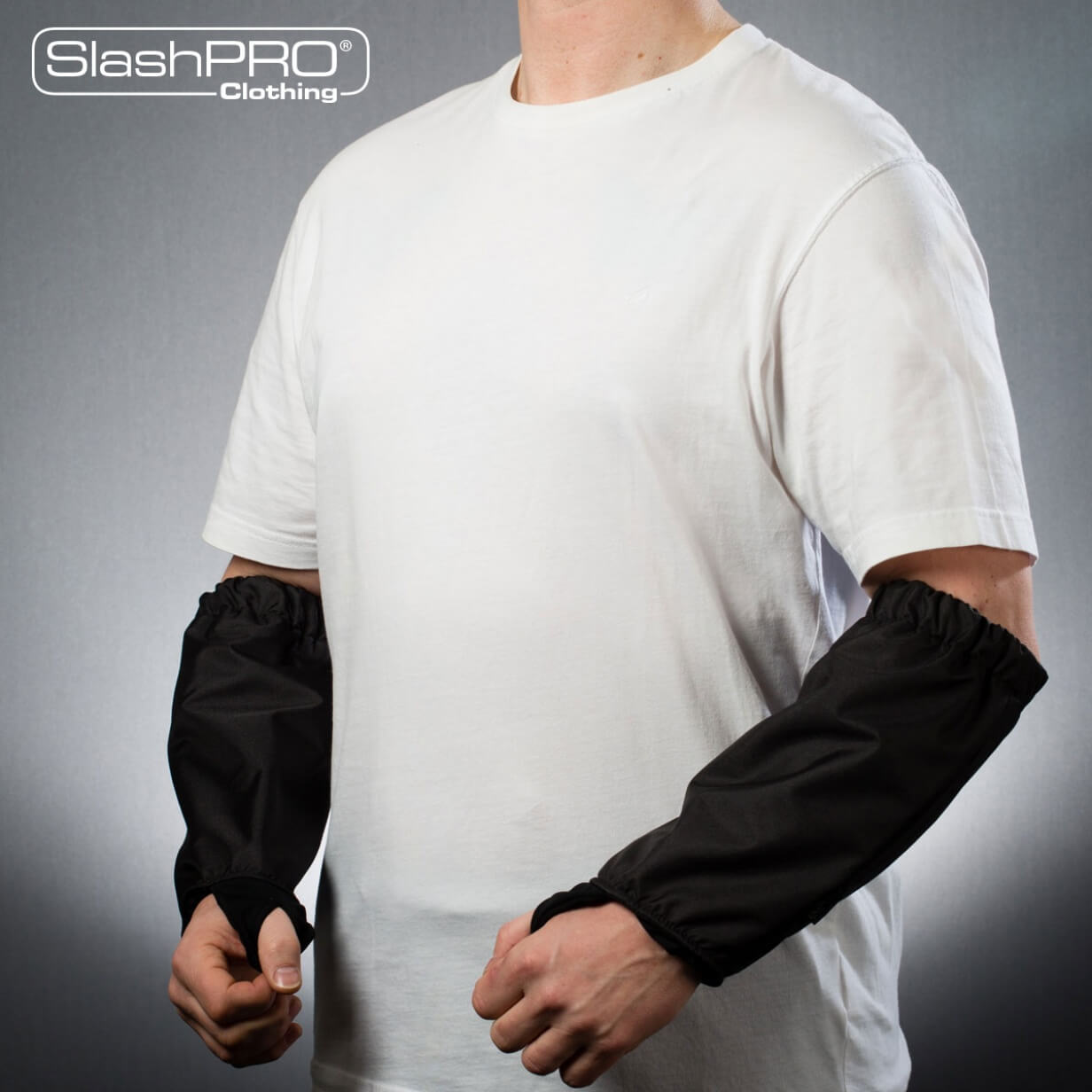 SlashPRO® viiltosuojatut käsivarsisuojat Mustat