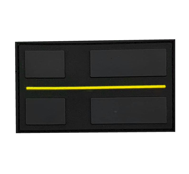 Thin Yellow Line Merkki 3D Velcro
