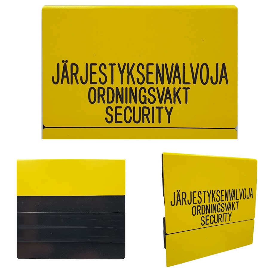 Total Gear- Tactical Järjestyksenvalvojan laatta TAITETTU
