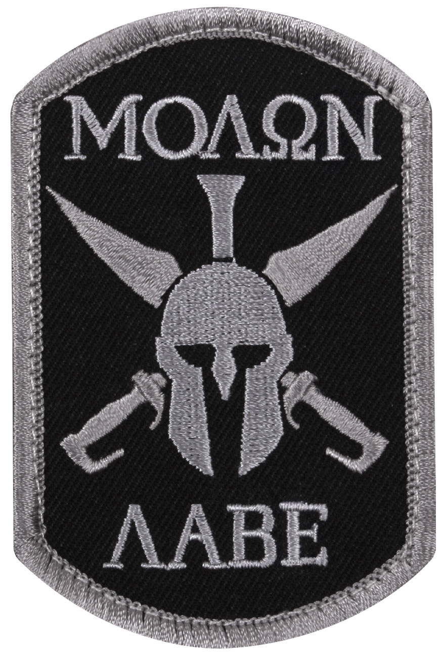 Moraalimerkki Molon Labe Spartan, Musta