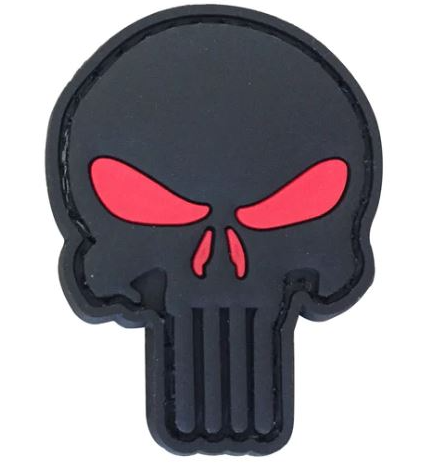 Punisher Cut Out Patch Black