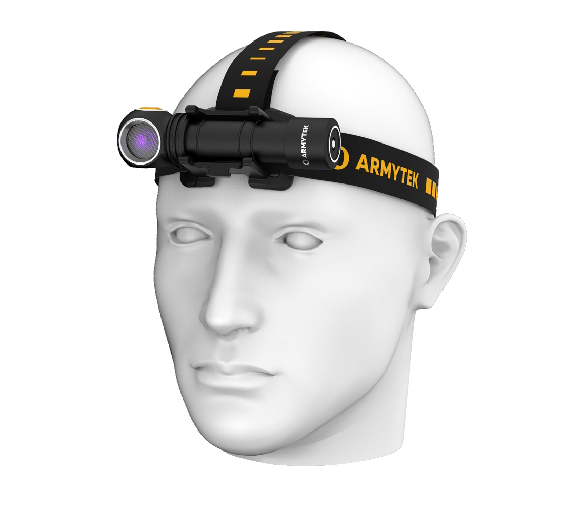 ArmytekOtsalamppu Wizard C2 WUV max 1100lm + UV-valo 1.6W LADATTAVA