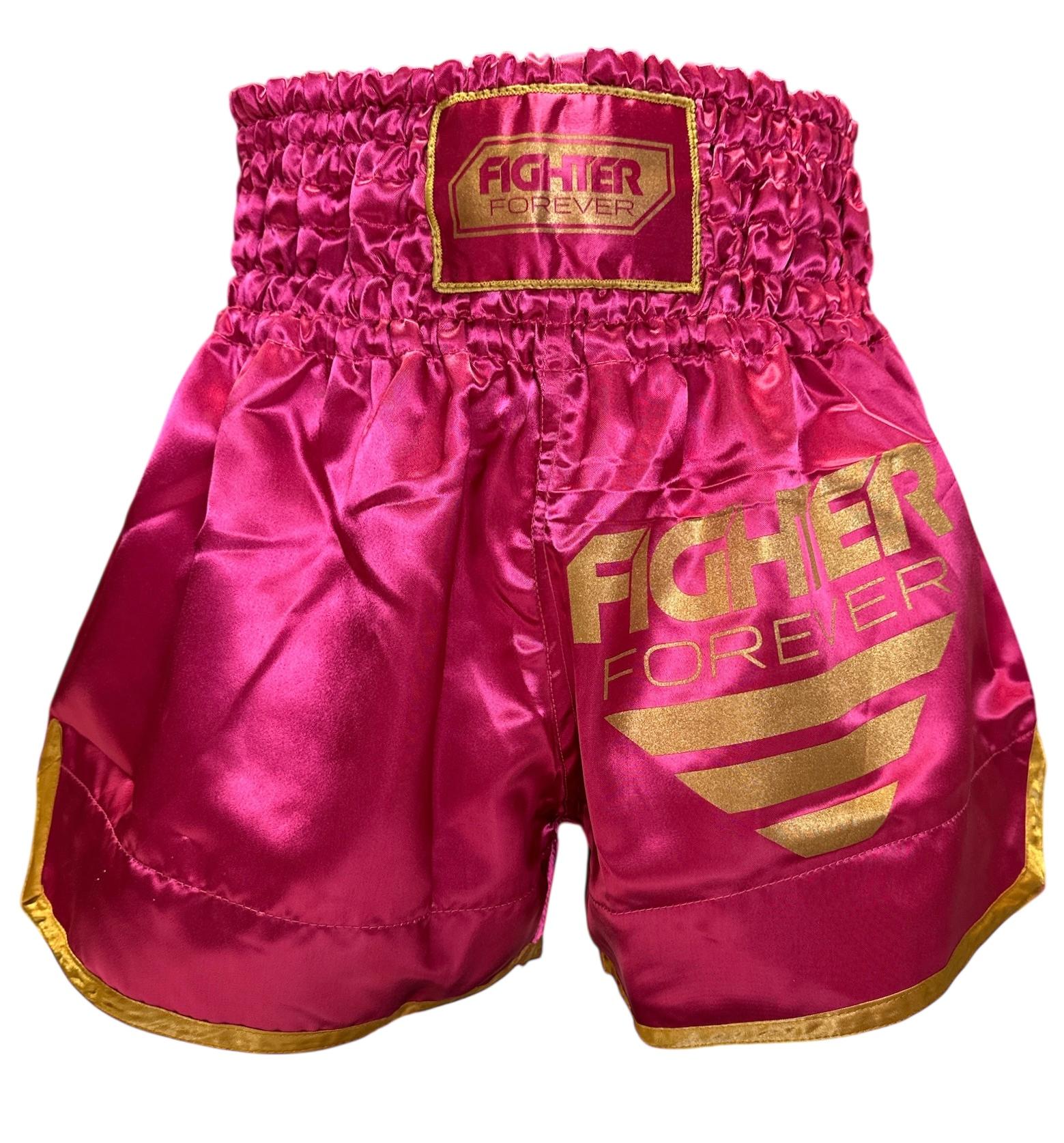 Osta Fighter Forever Thainyrkkeilyshortsit PINKKI-KULTA Total Shopista