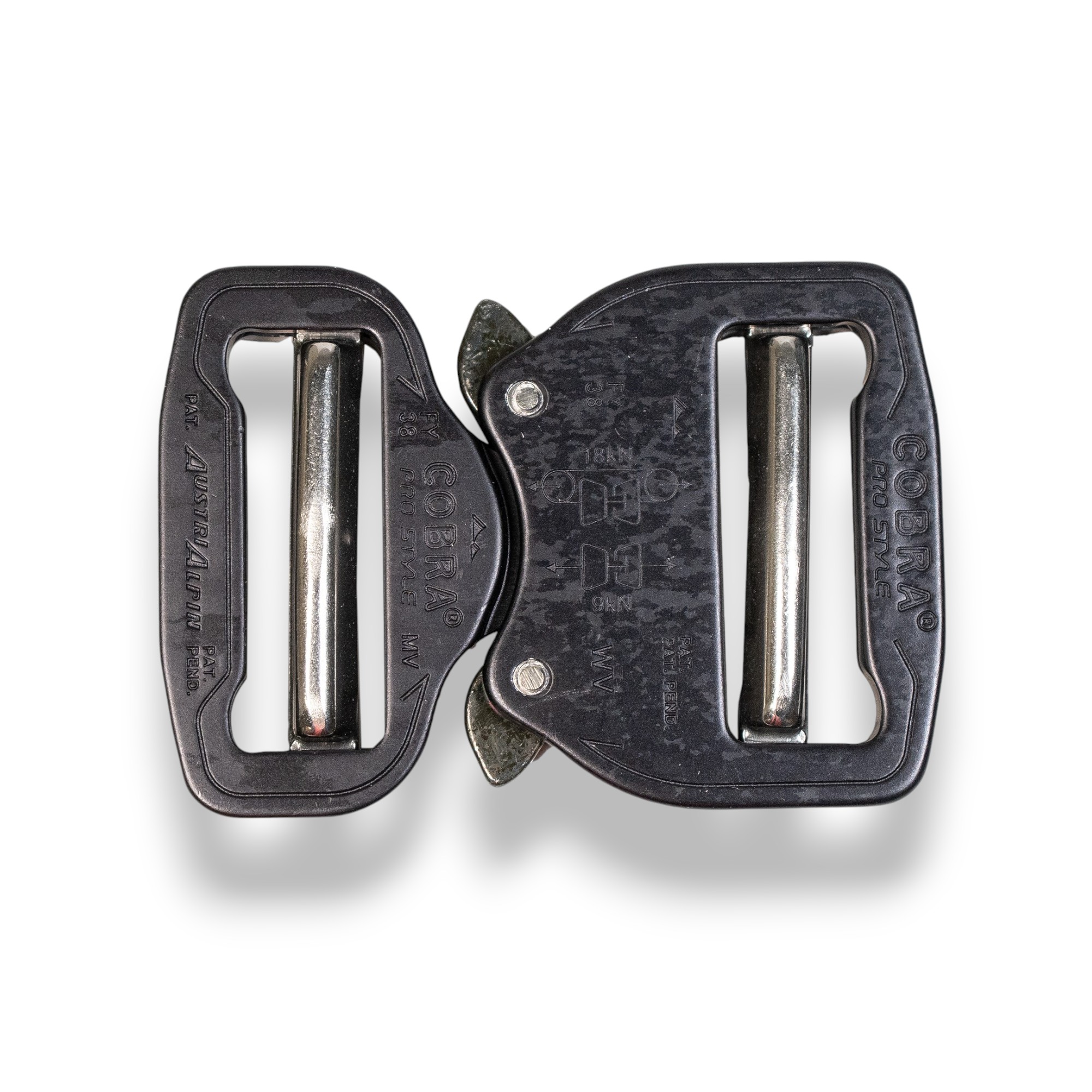 AustriAlpin COBRA PRO solki, 38mm, matte black anodized