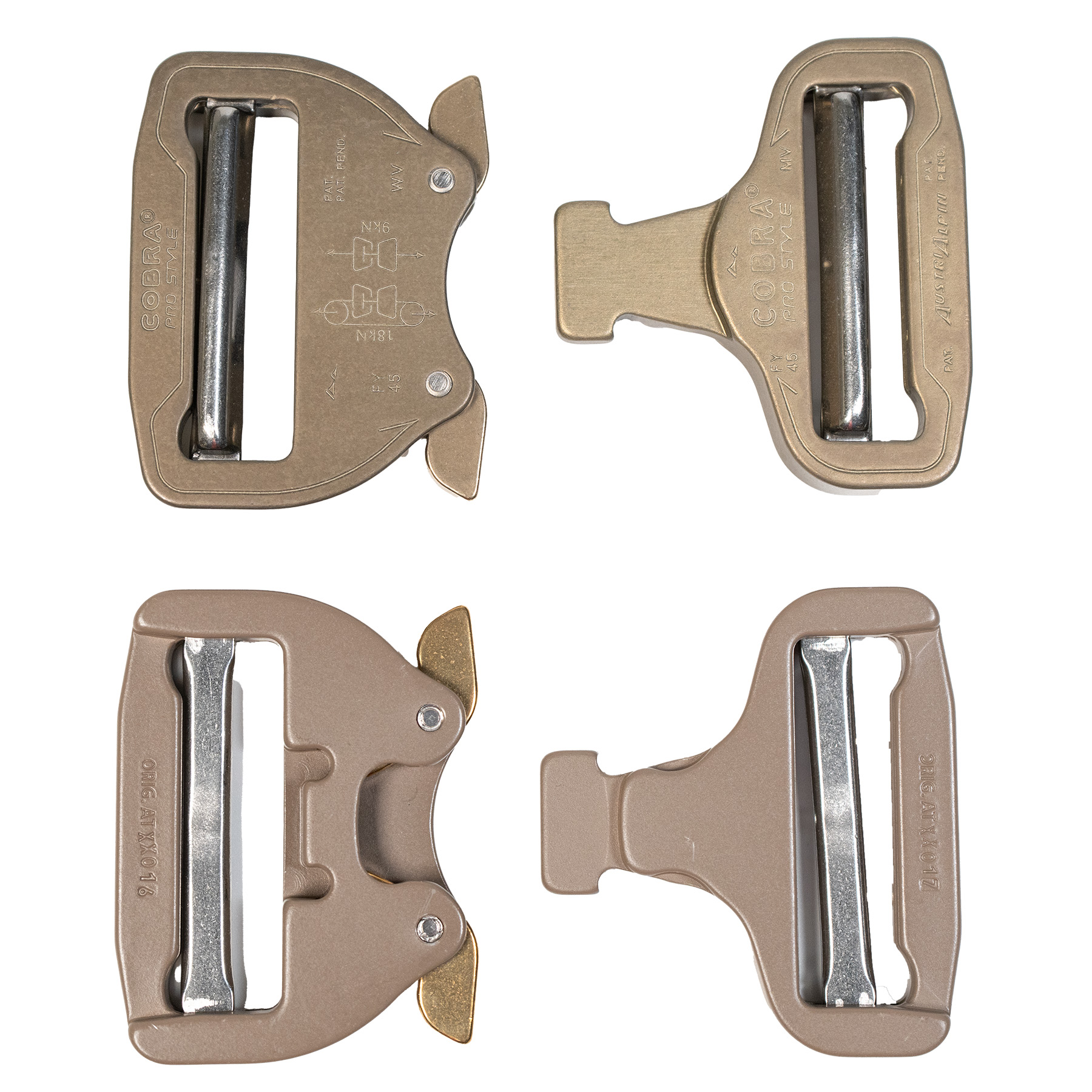 AustriAlpin COBRA 25mm / 1" Cobra Buckle Coyote Brown Non-adjustable - Foto 8