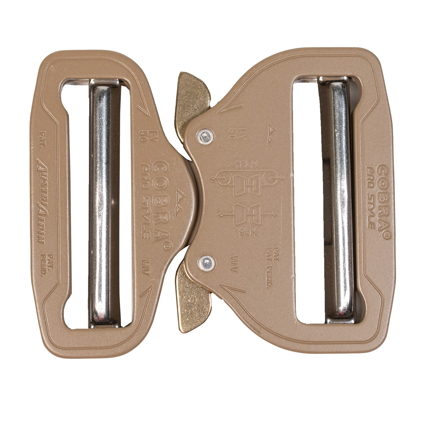 Osta AustriAlpin COBRA PRO STYLE solki, 50mm, coyote brown HPC Total Shopista
