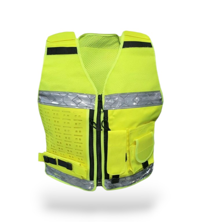 Authorities Gear Hi-Viz Varusteliivi Keltainen Vasenkätinen