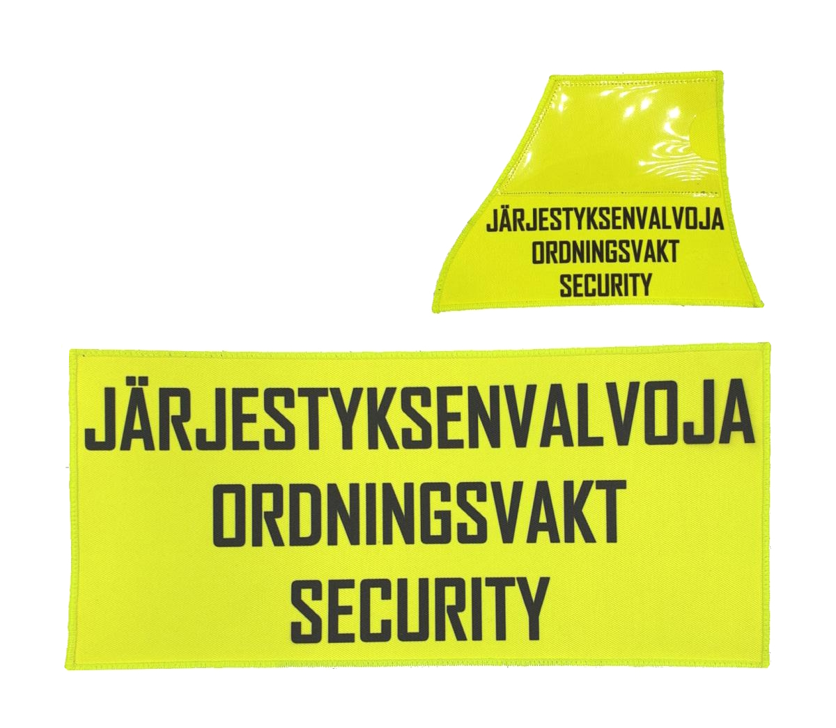 Authorities Gear Varusteliivin Järjestyksenvalvojan tunnuspaketti keltaiset