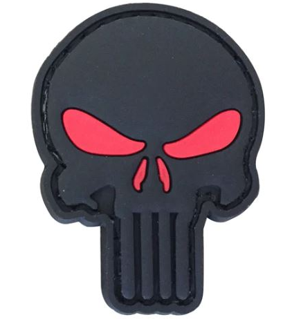Osta Total Maahantuonti Punisher Cut Out Patch Black Total Shopista