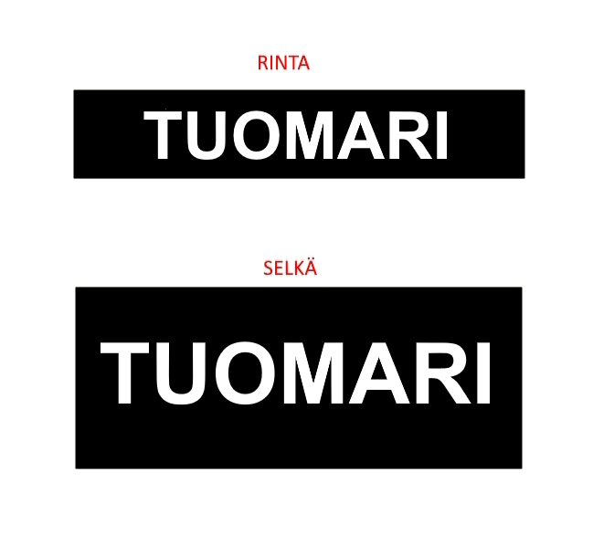Authorities Gear Ultimate Carrier TUOMARI tunnuspaketti, Musta