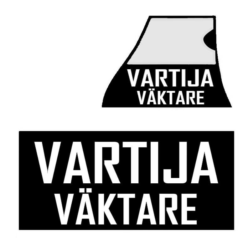 Authorities Gear varusteliivin VARTIJA-VÄKTARE tunnuspaketti Musta