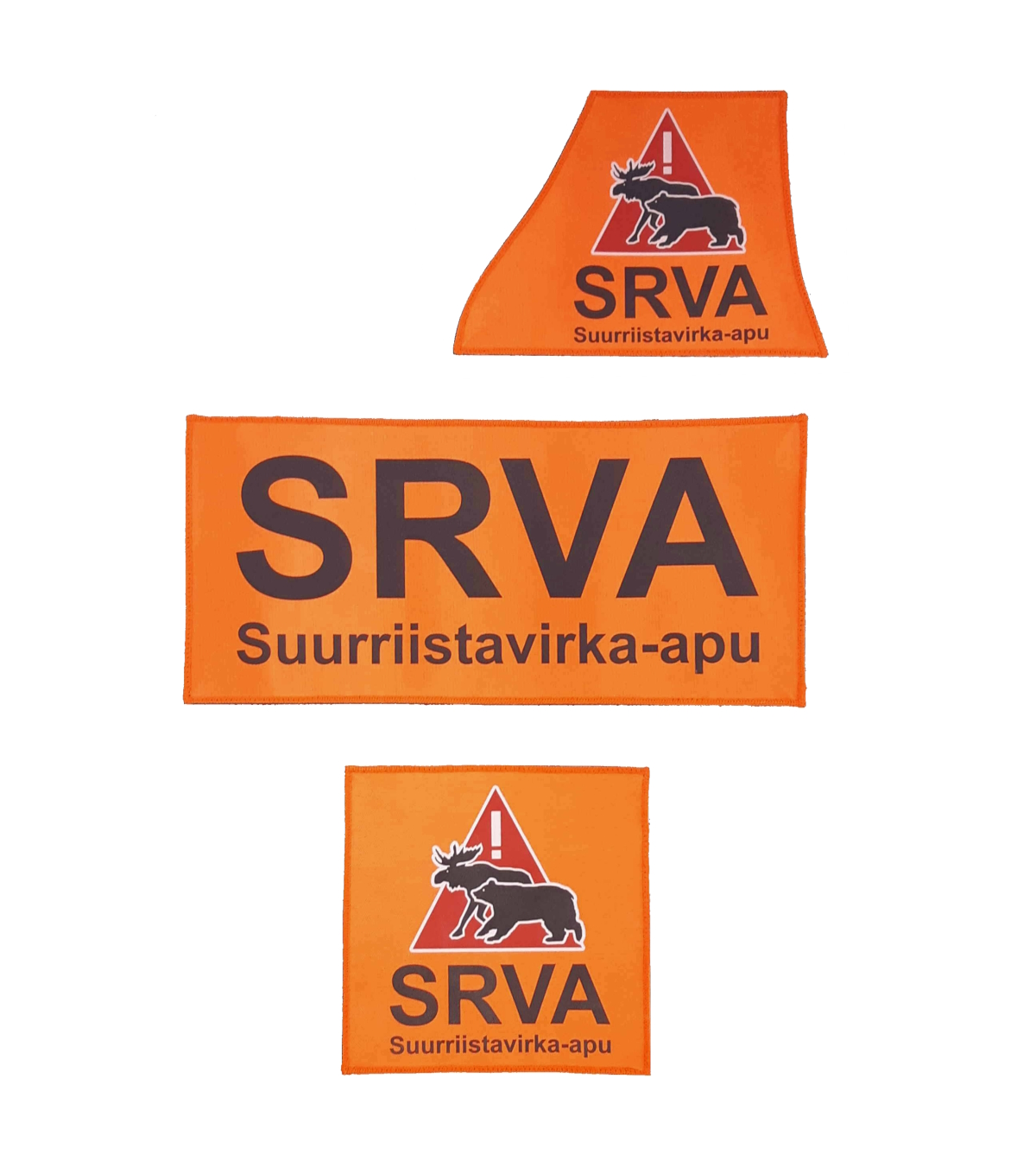 Authorities Gear varusteliivin SRVA tunnuspaketti- Oranssit