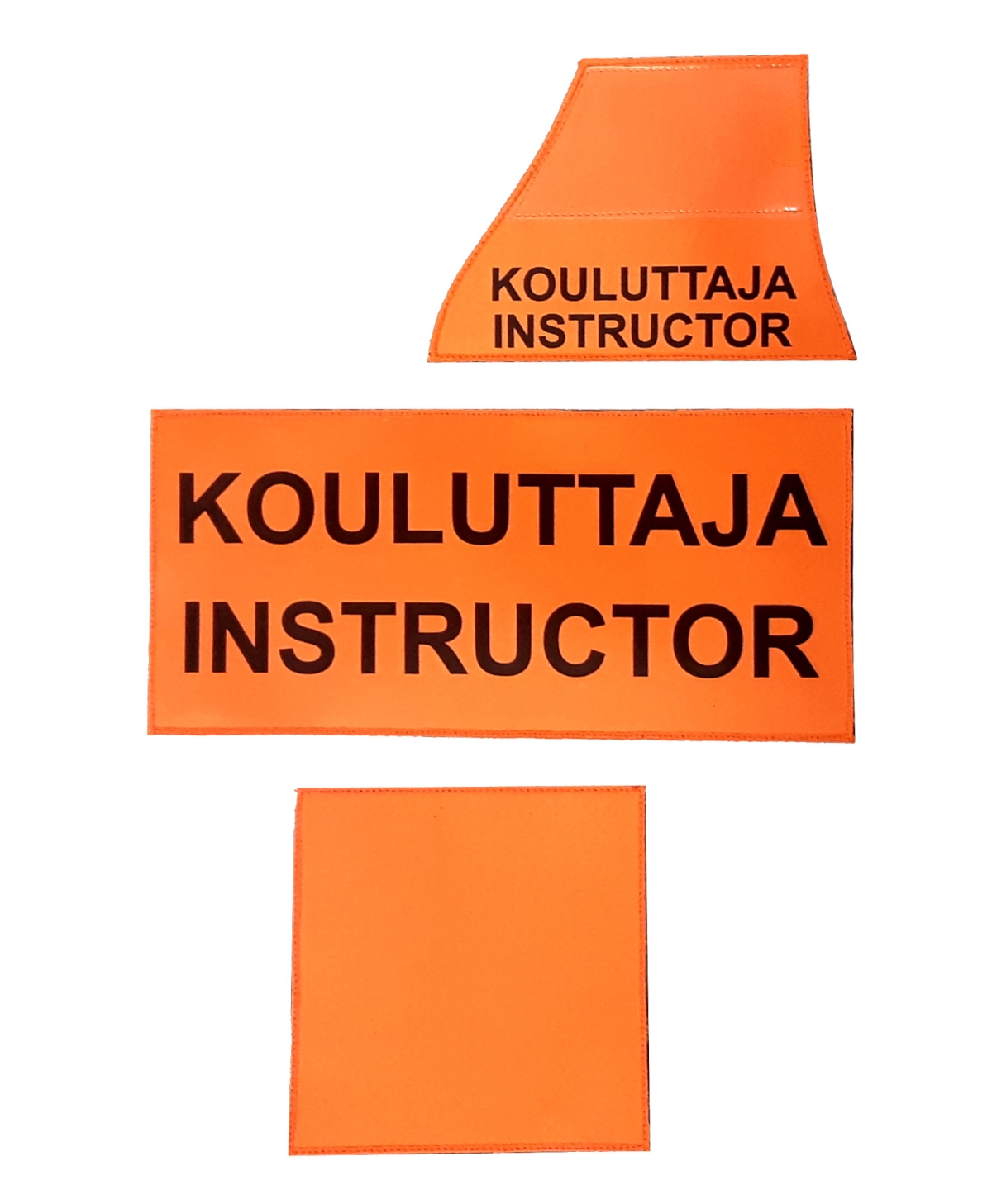 Authorities Gear varusteliivin KOULUTTAJA-tunnuspaketti -ORANSSI