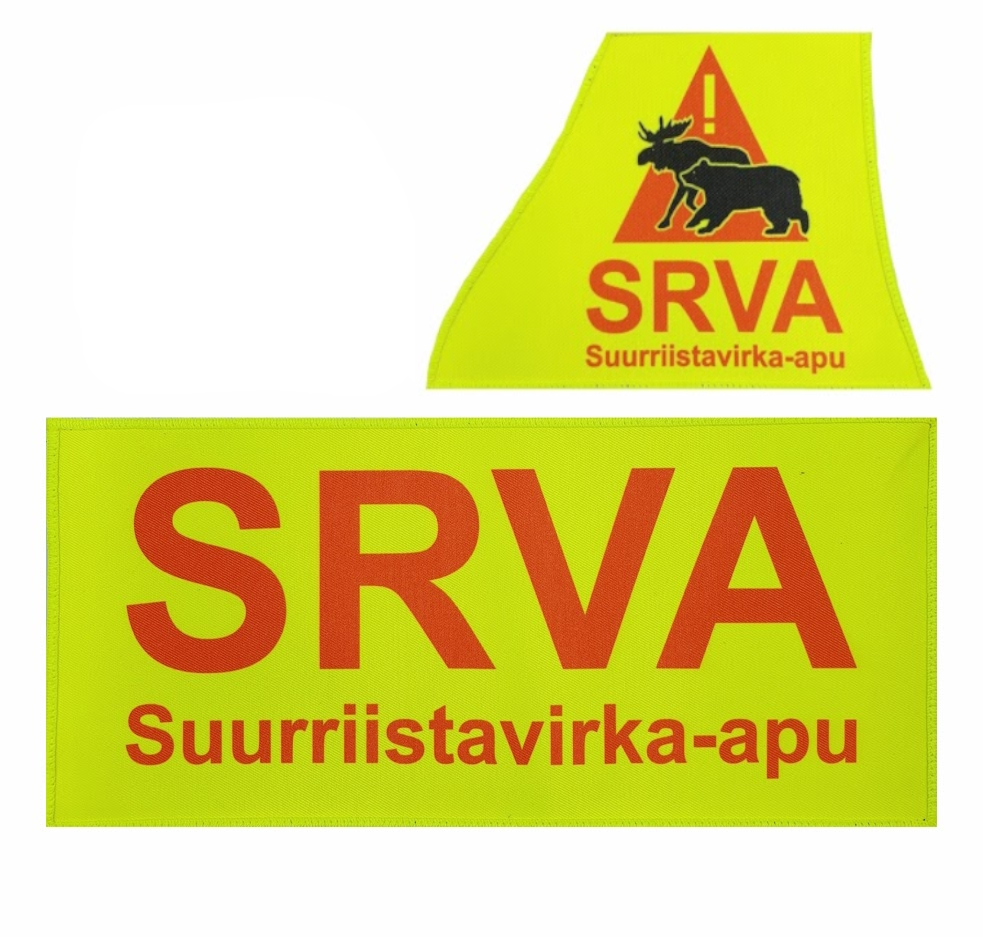 Authorities Gear varusteliivin SRVA tunnuspaketti- keltaiset