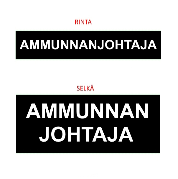 Authorities Gear Ultimate Carrier AMMUNNANJOHTAJA tunnuspaketti MUSTA