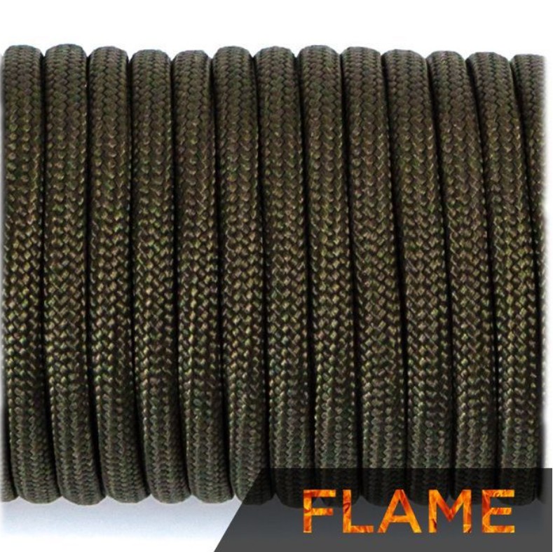 Osta EDCX Paracord  Naru FLAME 150kg 4mm ARMY GREEN Total Shopista