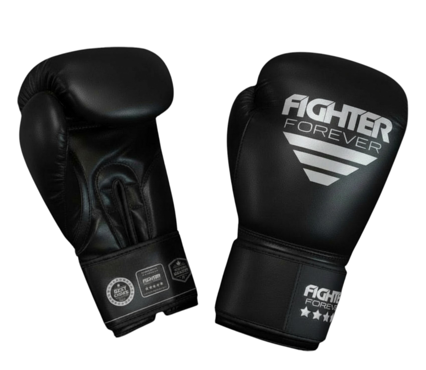 Osta Fighter Forever EVO Nyrkkeilyhanskat MUSTA-HOPEA Total Shopista