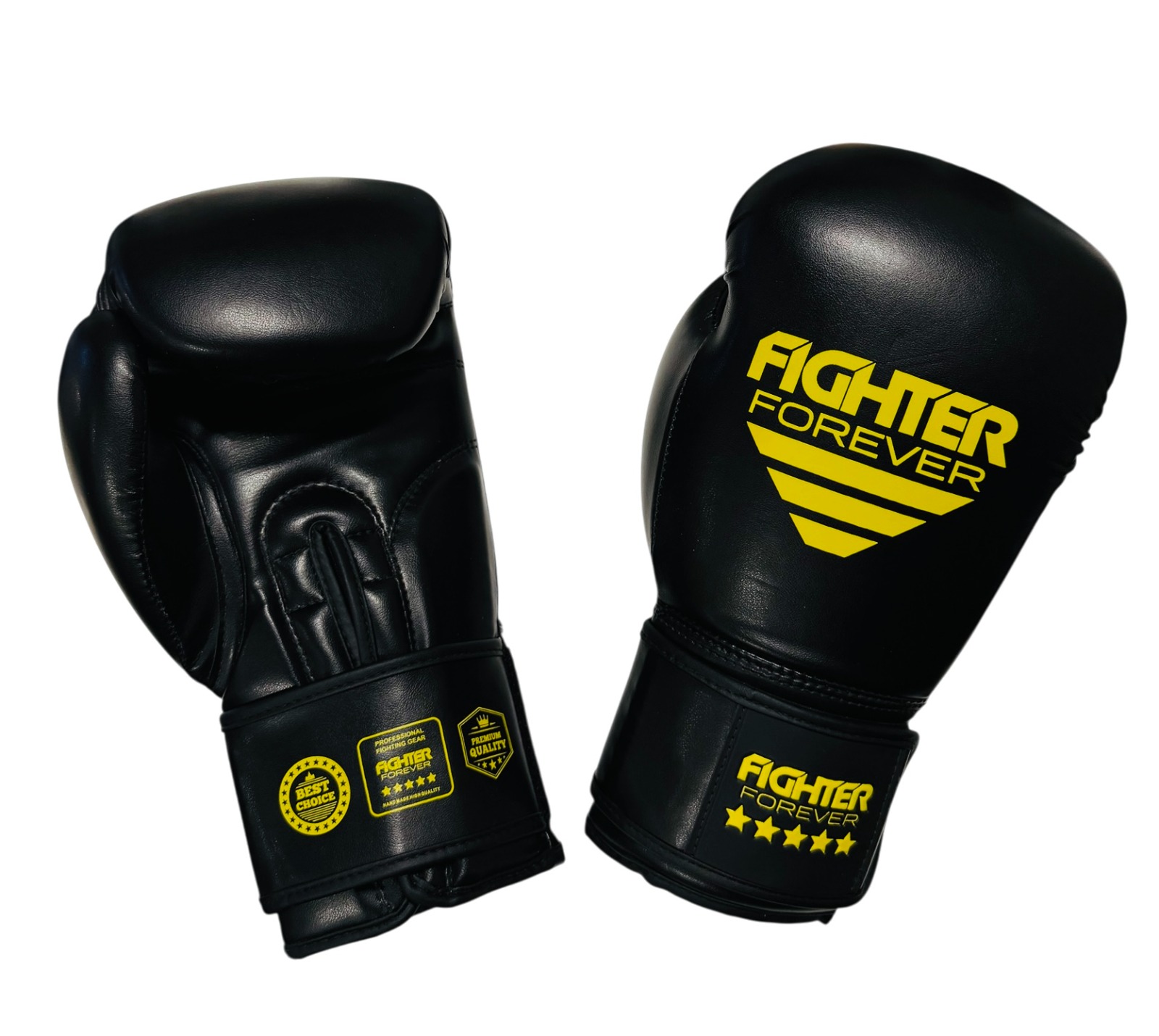 Osta Fighter Forever EVO nyrkkeilyhanskat MUSTA-KELTA Total Shopista