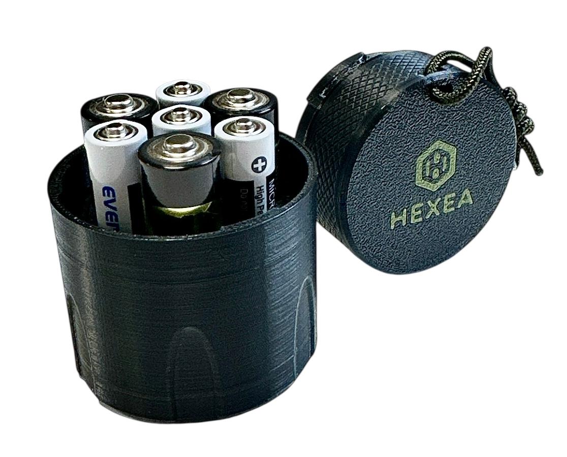 Osta Hexea Patteripurkki Alpha Musta Total Shopista