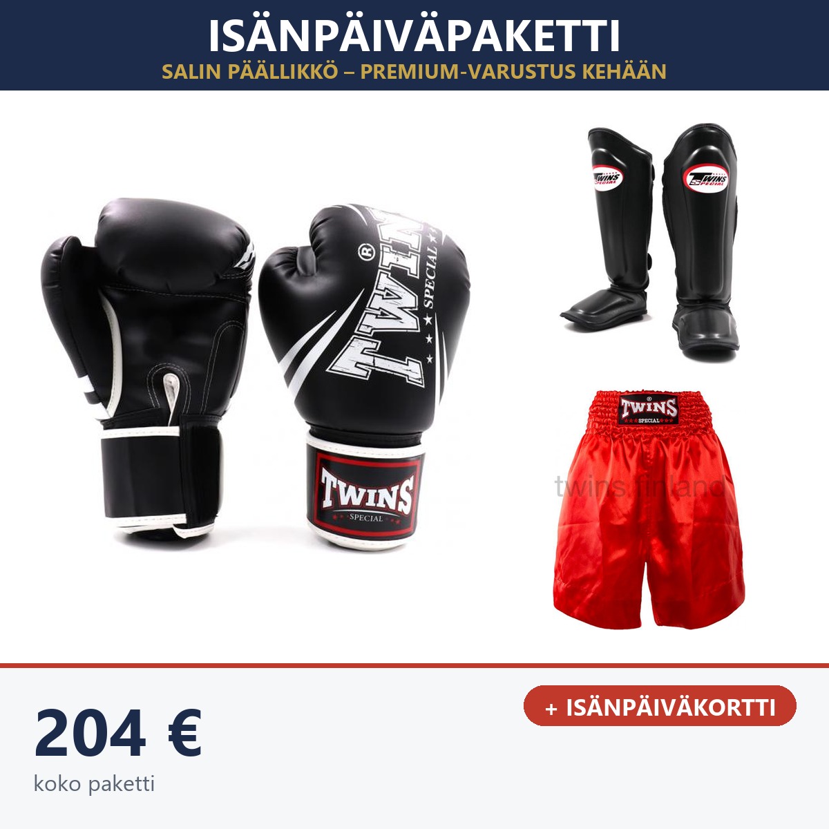 Osta Isänpäiväpaketti: Salin päällikkö – Twins Special -varustus Total Shopista