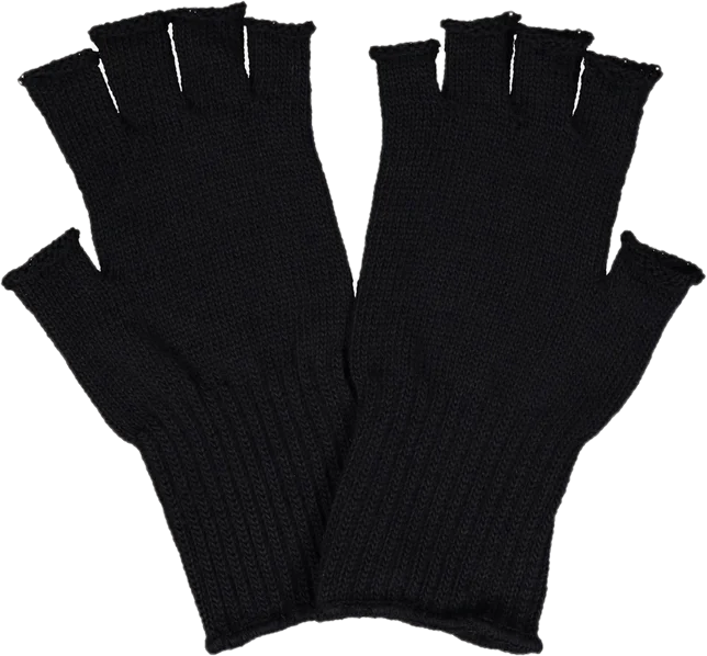 Osta Ruskovilla Kynsikkäät, merinovilla MUSTA (FR) Total Shopista