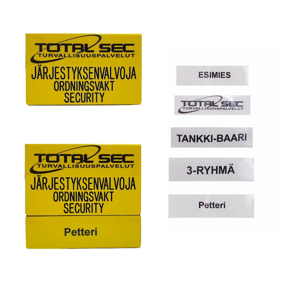 Osta Total Gear- Tactical Painatus järjestyksenvalvojan laattoihin Total Shopista