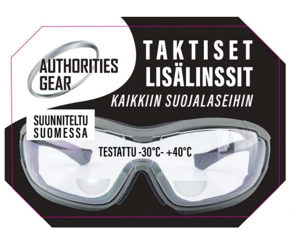 Authorities Gear Lukulinssit suojalaseihin, Itsekiinnittyvät