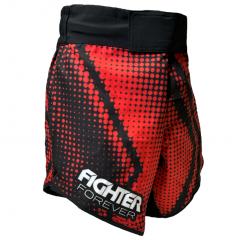 Fighter Forever Snug MMA Shortsit , Punamusta S
