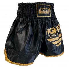 Osta Fighter Forever Thainyrkkeilyshortsit MUSTA-KULTA Total Shopista