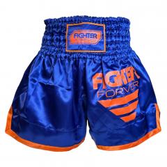 Osta Fighter Forever Lasten thainyrkkeilyshortsit SINI-ORANSSI Total Shopista
