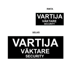 Osta Authorities Gear ULTIMATE Vartija-Väktare-Security tunnuspaketti, musta Total Shopista